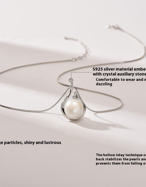 Load image into Gallery viewer, Women&#39;s Necklace S925 Silver Natural Freshwater Pearl Necklace Luxury Niche Fall Winter Sweater Chain Jewelry My Store
