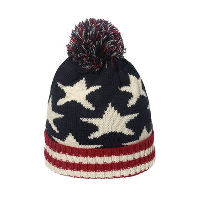 Striped Knitted Warm Hat Men And Women My Store