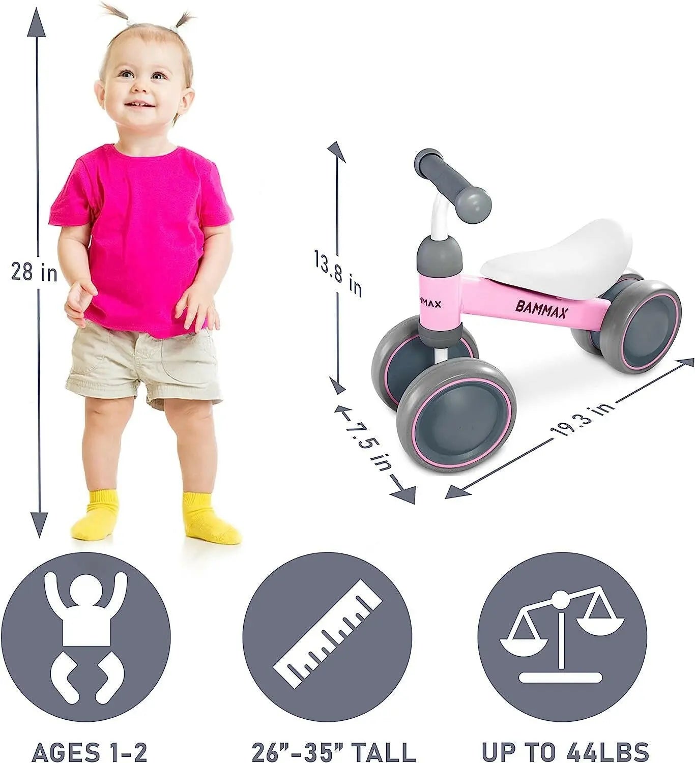 Easy Glide Wheels & Safer Toddler Bike Steering