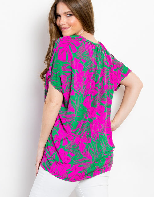 Load image into Gallery viewer, Be Stage Contrast Printed Short Sleeve Top
