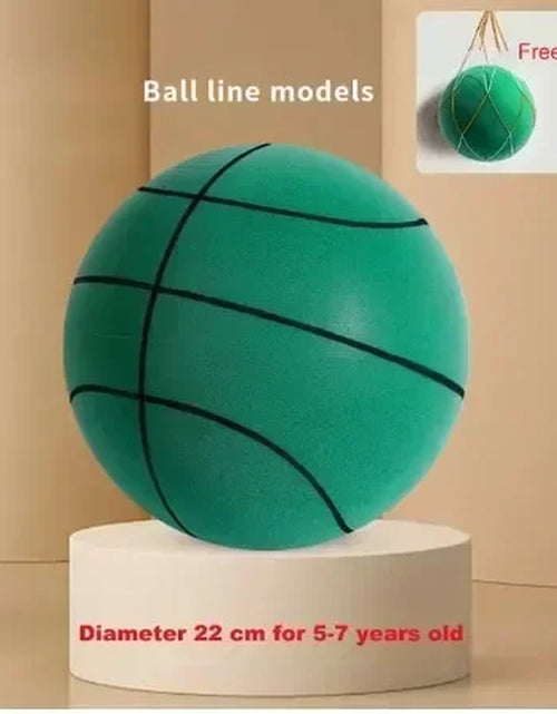 Load image into Gallery viewer, Indoor Silent Basketball Sports Bouncy Balls High Density Foam Material Children Adults Ball Training Complimentary Portable Net
