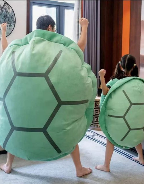 Load image into Gallery viewer, Extra Large Wearable Turtle Shell Pillows Weighted Stuffed Animal Costume Plush Toy Funny Dress Up, Gift for Kids Adults
