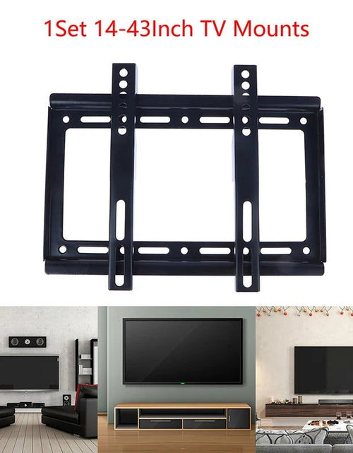 Load image into Gallery viewer, 14-43Inch TV Mounts LCD LED Monitor Wall Mount Bracket Fixed Flat Panel TV Frame Thickness 0.8MM 2668south
