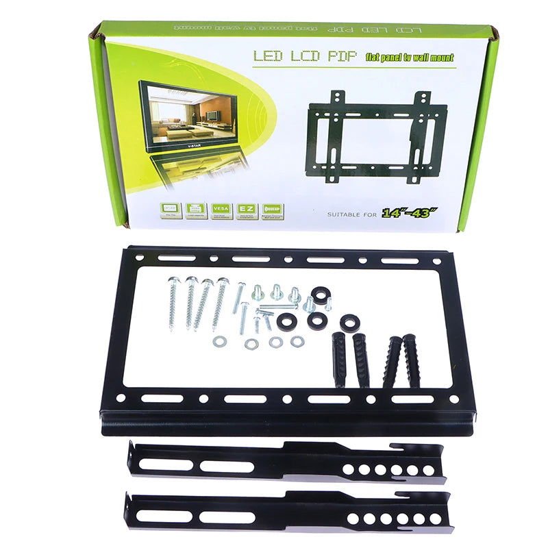 14-43Inch TV Mounts LCD LED Monitor Wall Mount Bracket Fixed Flat Panel TV Frame Thickness 0.8MM 2668south