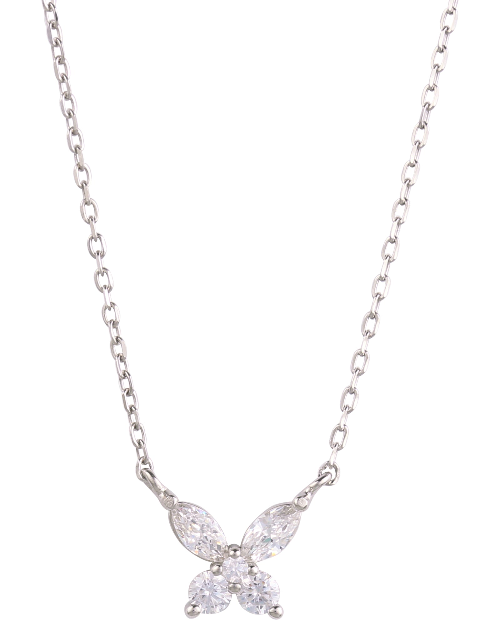 925 Sterling Silver Butterfly Pendant Necklace