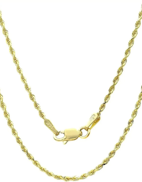 Load image into Gallery viewer, 14k Gold Yellow Think Hollow Rope Chain 16&quot;-24&quot; 2668south
