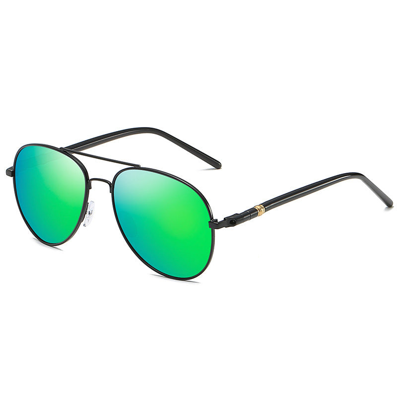 Polarized Sunglasses Men's Metal Sunglasses Color Film Sunglasses