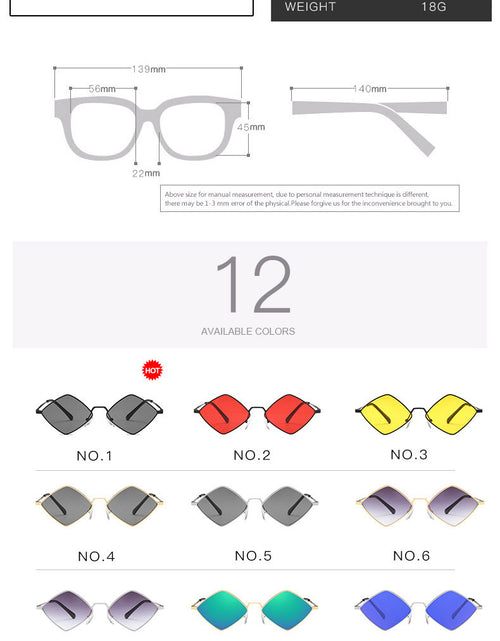 Load image into Gallery viewer, Metal Small Frame Personalized Sunglasses Sunglasses
