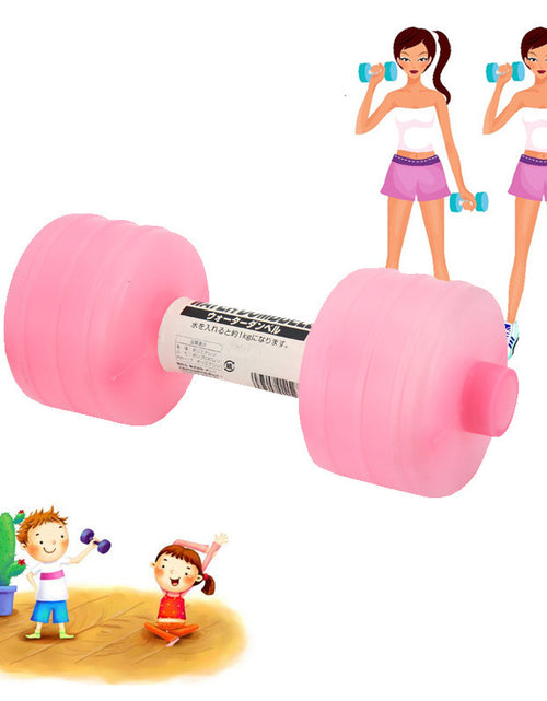 Load image into Gallery viewer, Body Building Water Dumbbell Weight Dumbbells Slimming Fitness Gym Equipment Yoga for Training Sport Plastic Bottle Exercise
