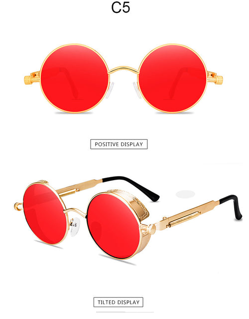 Load image into Gallery viewer, Sunglasses Steampunk Sunglasses Metal Spring Foot Sunglasses
