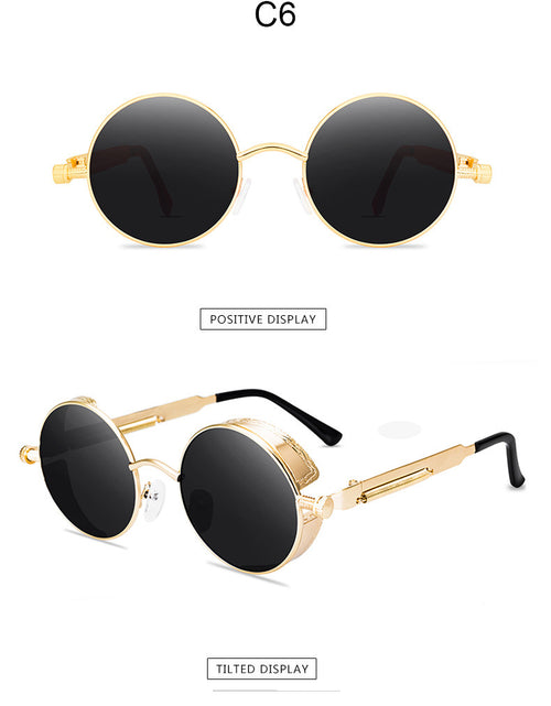 Load image into Gallery viewer, Sunglasses Steampunk Sunglasses Metal Spring Foot Sunglasses
