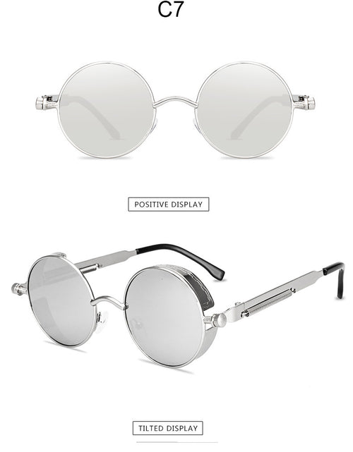 Load image into Gallery viewer, Sunglasses Steampunk Sunglasses Metal Spring Foot Sunglasses
