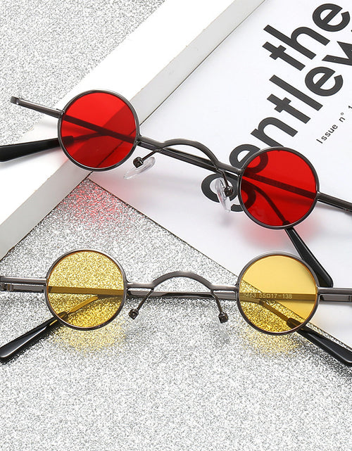 Load image into Gallery viewer, Super Small Round Frame Retro Sunglasses For Men Women Prince Glasses Hip Hop Sunglasses
