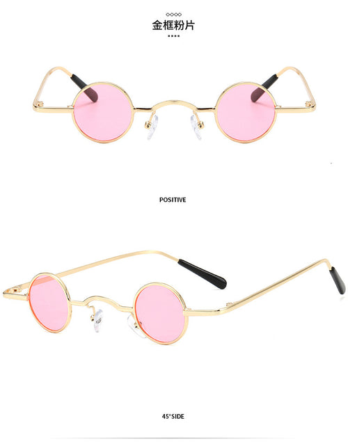 Load image into Gallery viewer, Super Small Round Frame Retro Sunglasses For Men Women Prince Glasses Hip Hop Sunglasses
