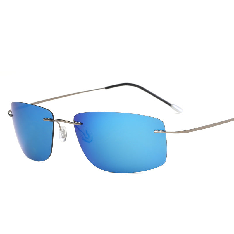 Sunglasses Rimless Pure Titanium Light Sunglasses