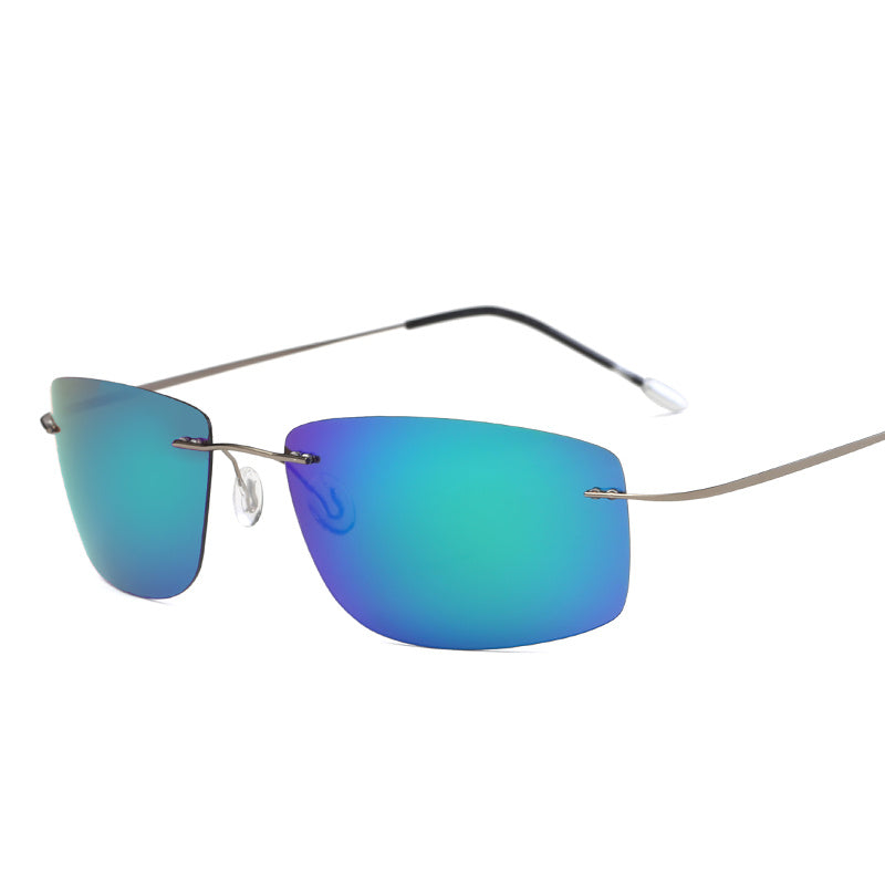 Sunglasses Rimless Pure Titanium Light Sunglasses