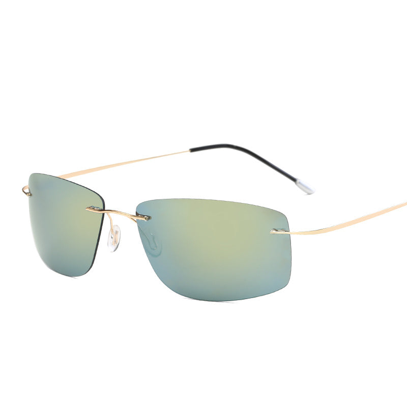 Sunglasses Rimless Pure Titanium Light Sunglasses