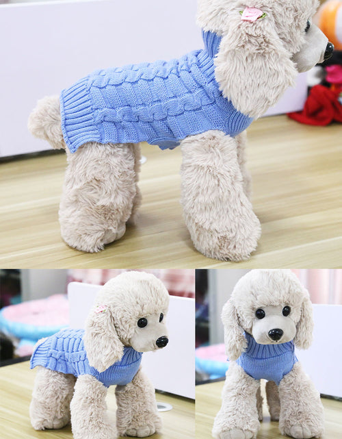 Load image into Gallery viewer, Cashmere Twisted Rope Pet Sweater, Dog Clothes, Pet Products
