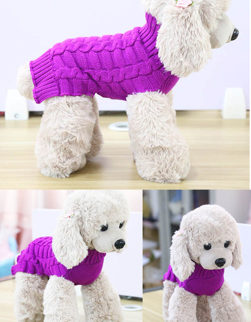 Load image into Gallery viewer, Cashmere Twisted Rope Pet Sweater, Dog Clothes, Pet Products
