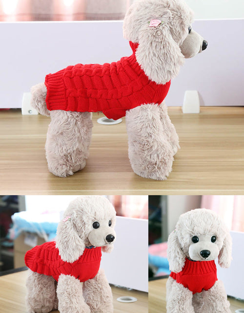 Load image into Gallery viewer, Cashmere Twisted Rope Pet Sweater, Dog Clothes, Pet Products
