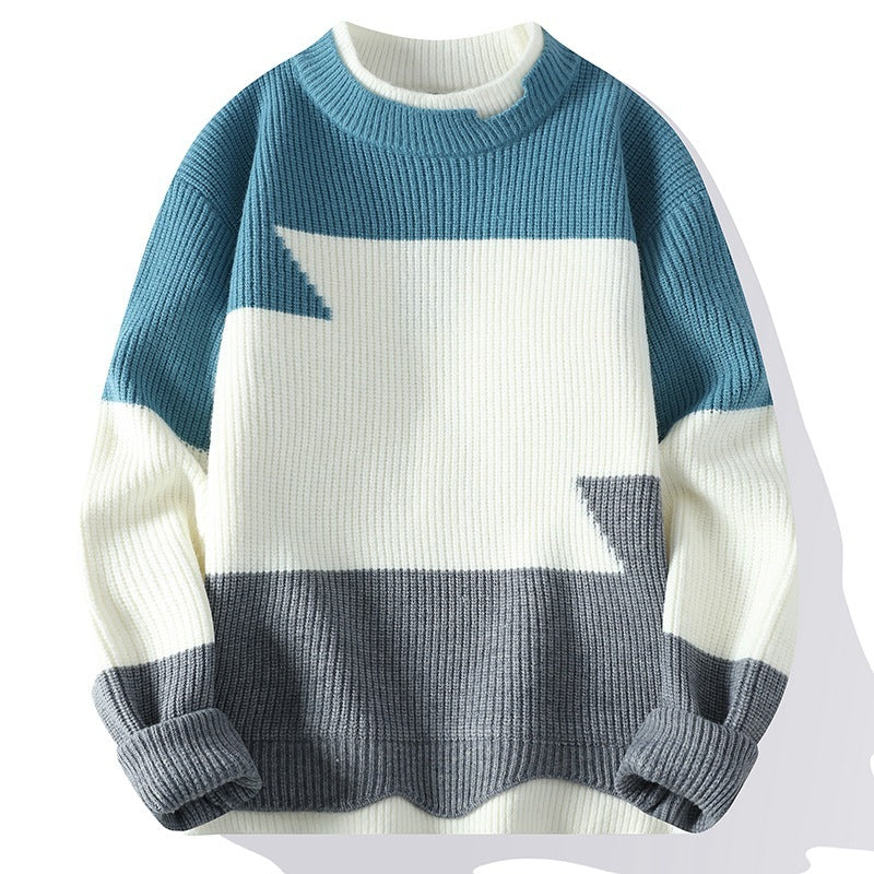 Round Neck Trend Hong Kong Style Fashion Loose Sweater My Store