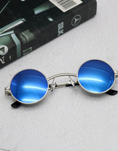 Load image into Gallery viewer, Round sunglasses steampunk sunglasses
