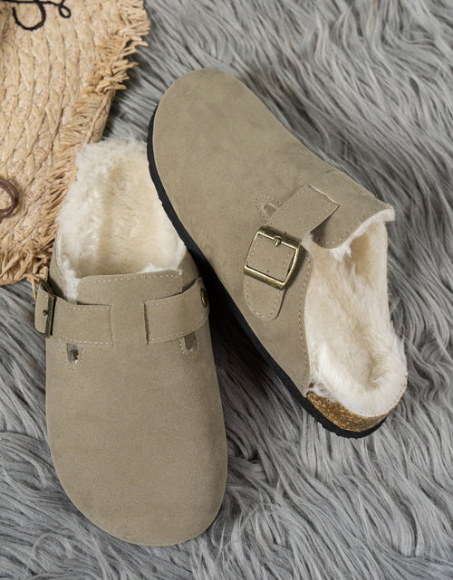 Load image into Gallery viewer, Suede Round Toe Slippers
