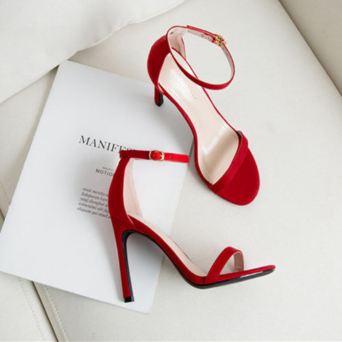 Load image into Gallery viewer, High heel sandals women stiletto heels
