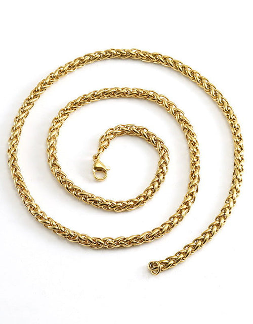 Load image into Gallery viewer, 18K Gold Keel Chain Necklace Pendant Finished Chain Hip Hop 2668south
