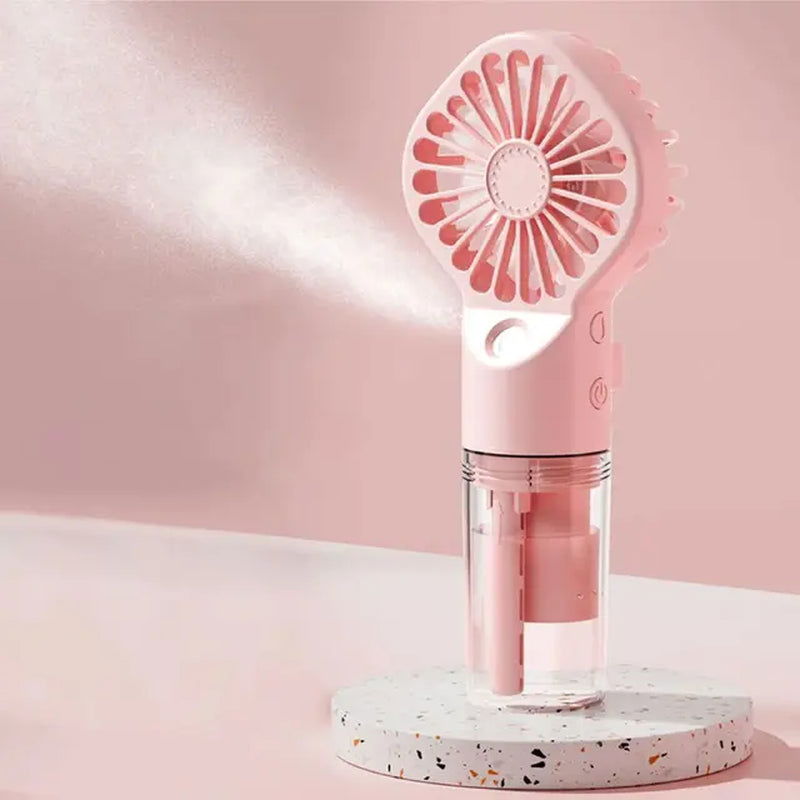 1Pc Portable Handheld Spray Fan,Water Spray Mist Fan,Student Dormitory Mini Fan,Summer Supplies, Cooling Tools,Outdoor Small Fan 2668south