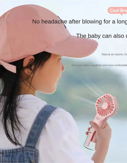 Load image into Gallery viewer, 1Pc Portable Handheld Spray Fan,Water Spray Mist Fan,Student Dormitory Mini Fan,Summer Supplies, Cooling Tools,Outdoor Small Fan 2668south
