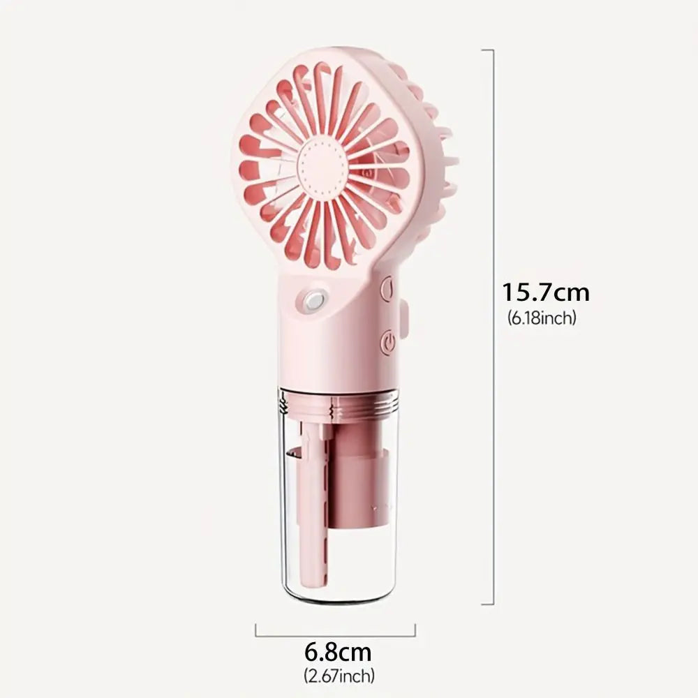 1Pc Portable Handheld Spray Fan,Water Spray Mist Fan,Student Dormitory Mini Fan,Summer Supplies, Cooling Tools,Outdoor Small Fan 2668south