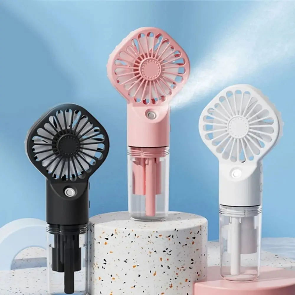 1Pc Portable Handheld Spray Fan,Water Spray Mist Fan,Student Dormitory Mini Fan,Summer Supplies, Cooling Tools,Outdoor Small Fan 2668south