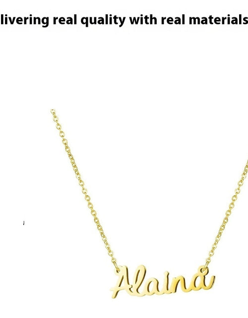 Load image into Gallery viewer, Your Name Design European And American DIY High-end Necklace My Store
