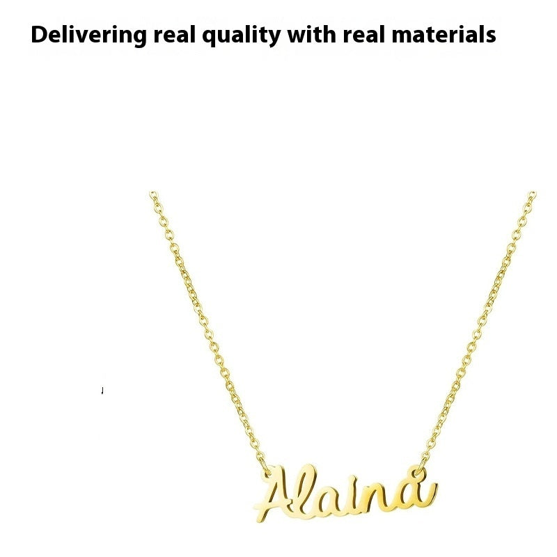 Your Name Design European And American DIY High-end Necklace My Store