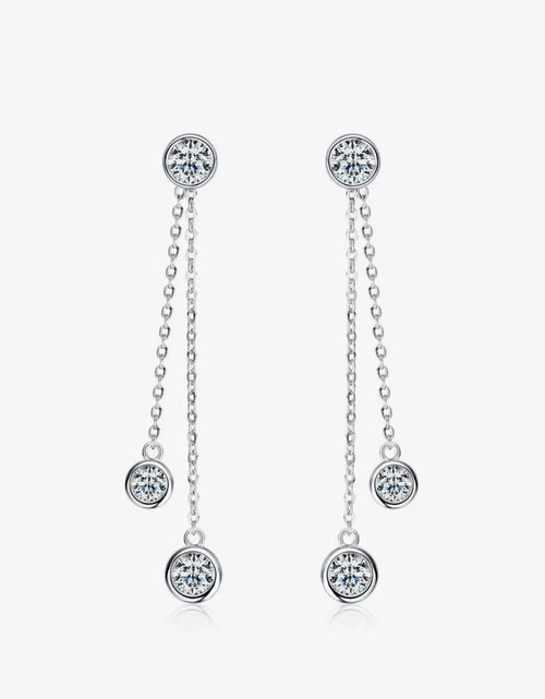 Load image into Gallery viewer, 2.6 Carat Moissanite 925 Sterling Silver Earrings 2668south
