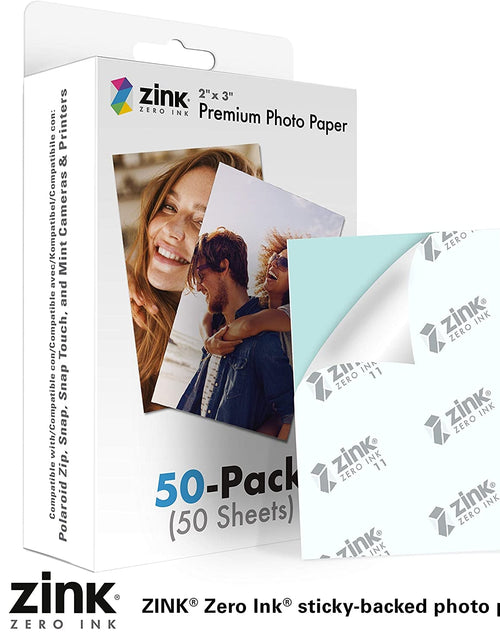 Load image into Gallery viewer, 2&quot;X3&quot; Premium Instant Photo Paper (50 Pack) Compatible with Polaroid Snap, Snap Touch, Zip and Mint Cameras and Printers 2668south
