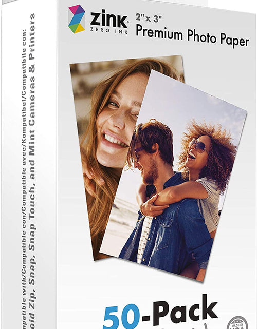 Load image into Gallery viewer, 2&quot;X3&quot; Premium Instant Photo Paper (50 Pack) Compatible with Polaroid Snap, Snap Touch, Zip and Mint Cameras and Printers 2668south
