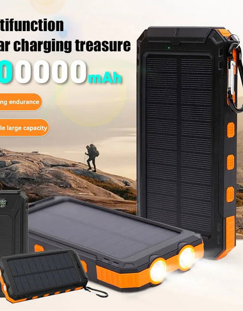 Load image into Gallery viewer, 200000Mah Solar Power Bank Outdoor Wild Fishing Camping Ultra-Large Capacity Mobile Power Portable with Compass Rapid Charging ﻿ 2668south
