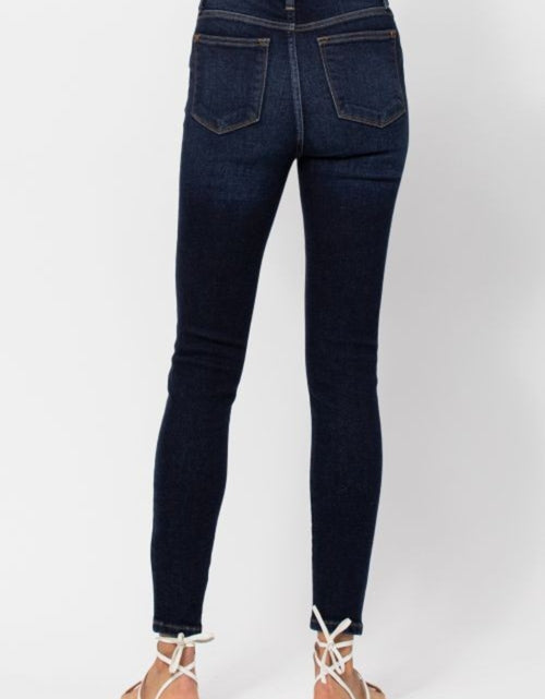 Load image into Gallery viewer, Judy Blue Full Size High Waist Handsand Skinny Jeans
