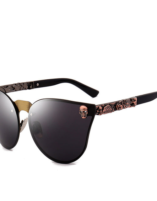 Load image into Gallery viewer, Skull sunglasses metal sunglasses
