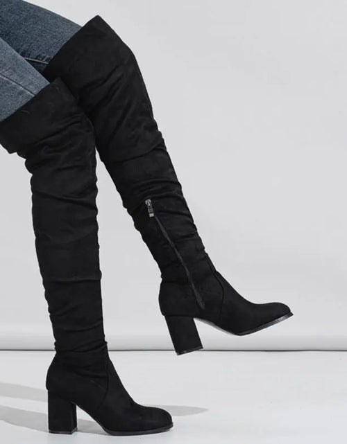 Load image into Gallery viewer, Women&#39;s Boots High-heeled Elastic Long Boots Over The Knee Boots My Store
