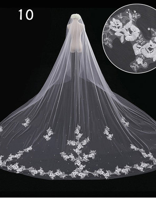 Load image into Gallery viewer, Bridal Wedding Dress Long Tail Luxury Super Fairy Wedding Veil
