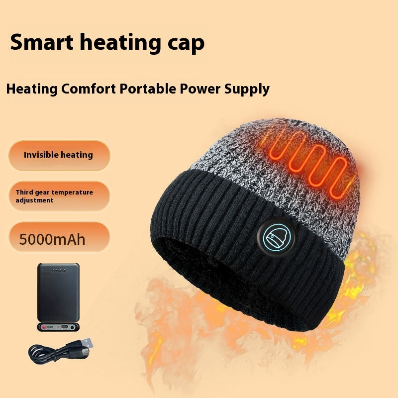 Winter Outdoors Ski Heating Hat Fleece-lined Heating Cap My Store