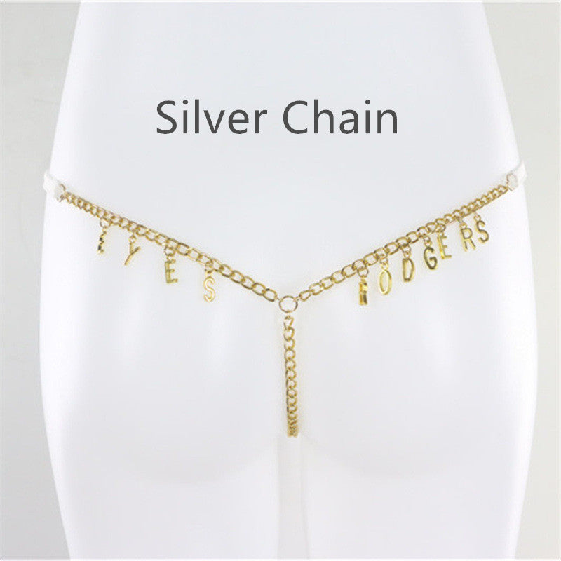 Customized Thong Waist Chain  Body Chain