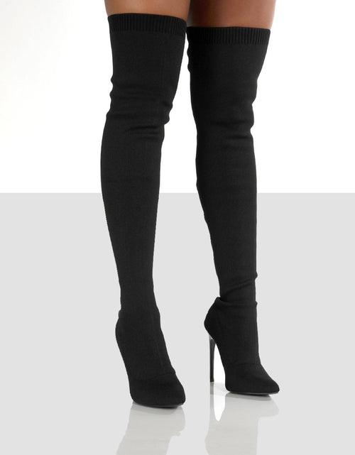 Load image into Gallery viewer, Point Toe Over Knee Stiletto Boots
