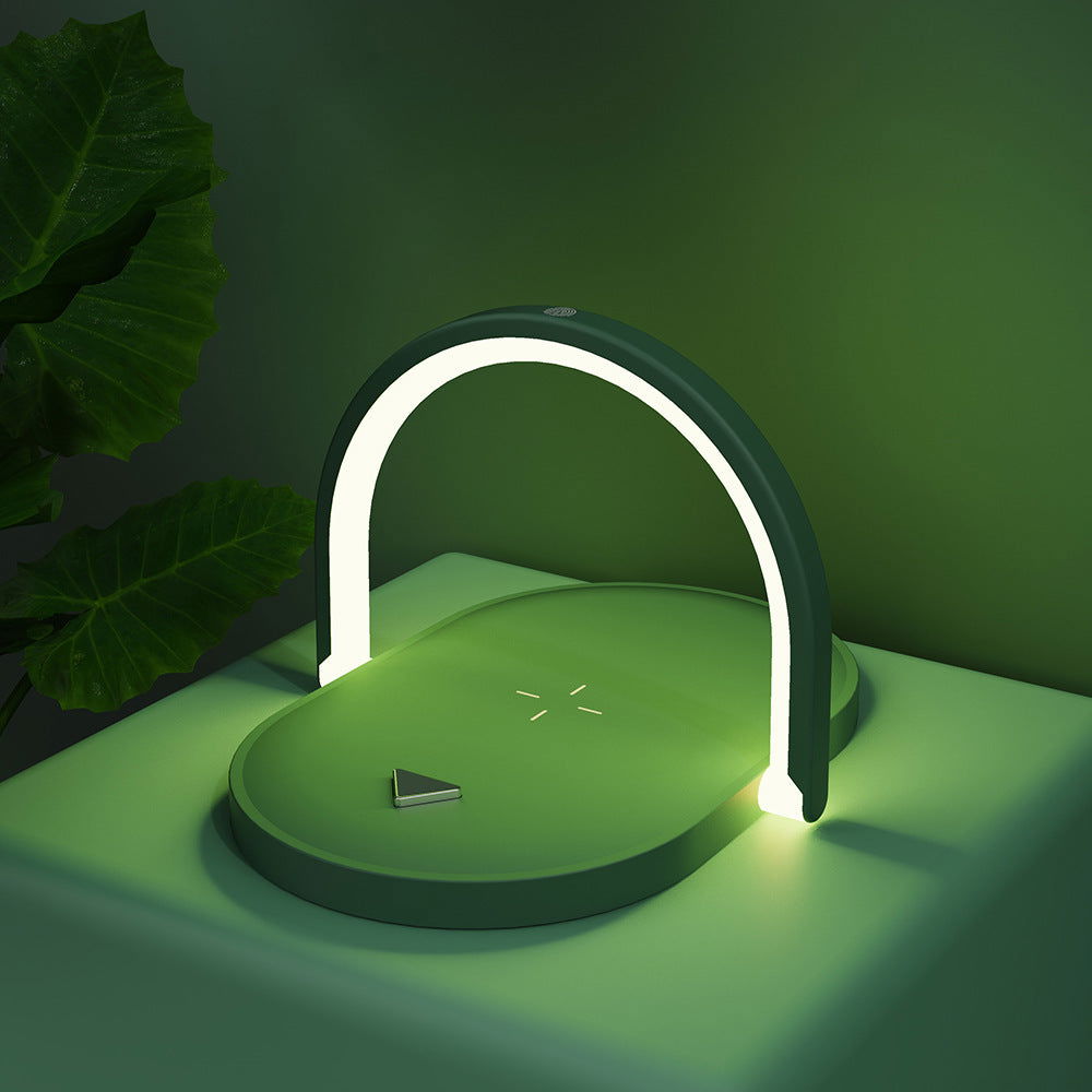 3 In 1 Foldable Wireless Charger Night Light Wireless Charging Station Stonego LED Reading Table Lamp 15W Fast Charging Light 2668south