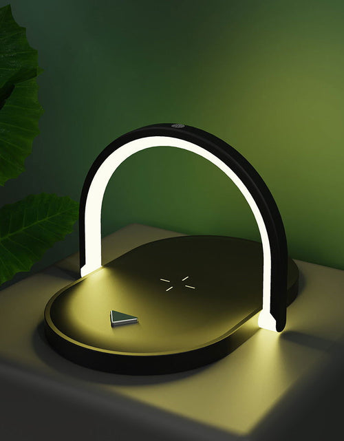 تحميل الصورة إلى عارض المعرض، 3 In 1 Foldable Wireless Charger Night Light Wireless Charging Station Stonego LED Reading Table Lamp 15W Fast Charging Light 2668south
