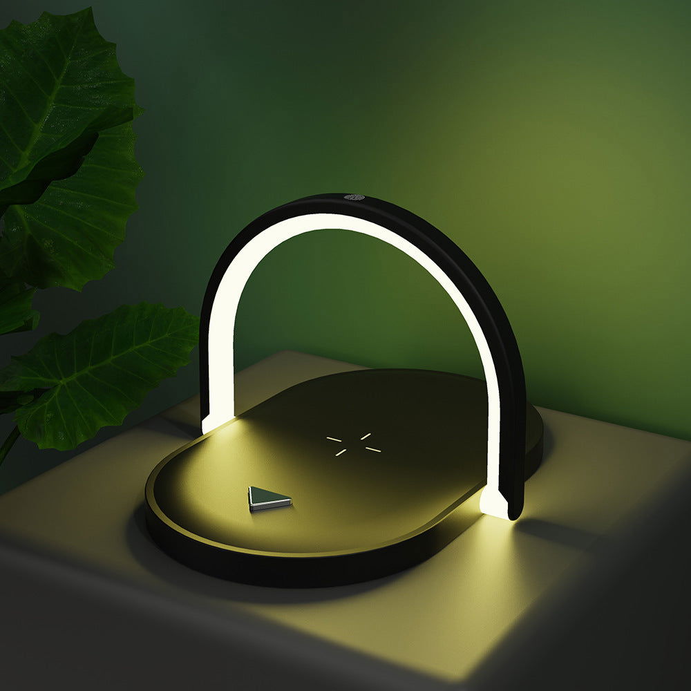 3 In 1 Foldable Wireless Charger Night Light Wireless Charging Station Stonego LED Reading Table Lamp 15W Fast Charging Light 2668south