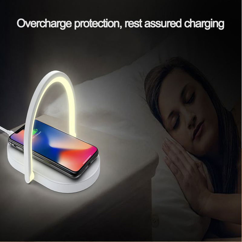 3 In 1 Foldable Wireless Charger Night Light Wireless Charging Station Stonego LED Reading Table Lamp 15W Fast Charging Light 2668south